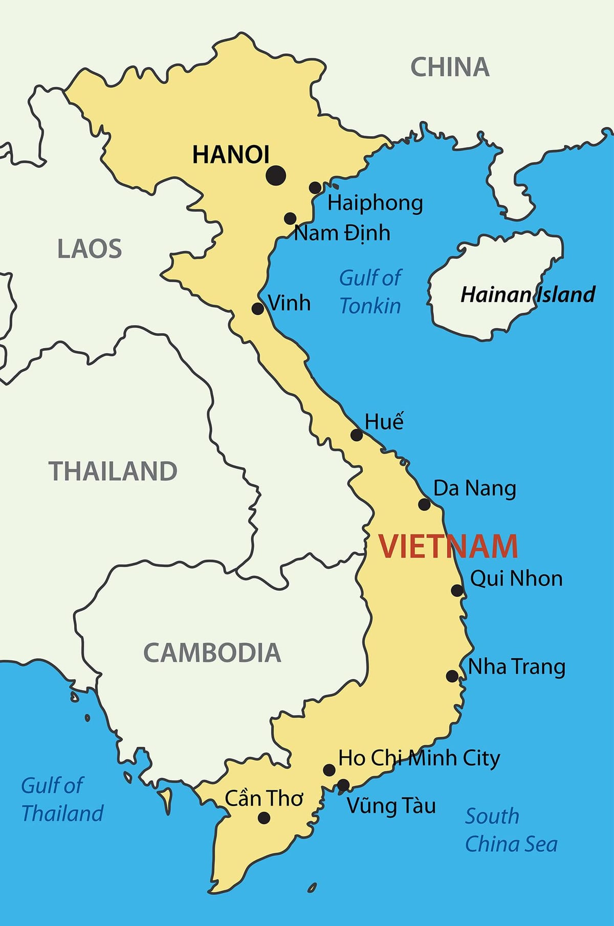 মানচিত্র উপর saigon