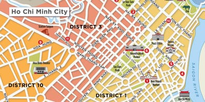 মানচিত্র, জেলা 1 saigon