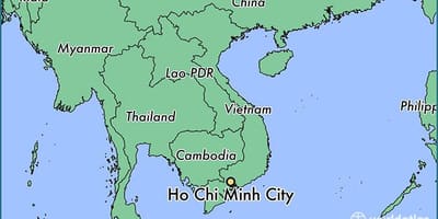 মানচিত্র, হো চি মিন সিটি, বিশ্বের