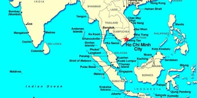 Saigon বিশ্বের মানচিত্র
