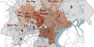 জেলা মানচিত্র saigon